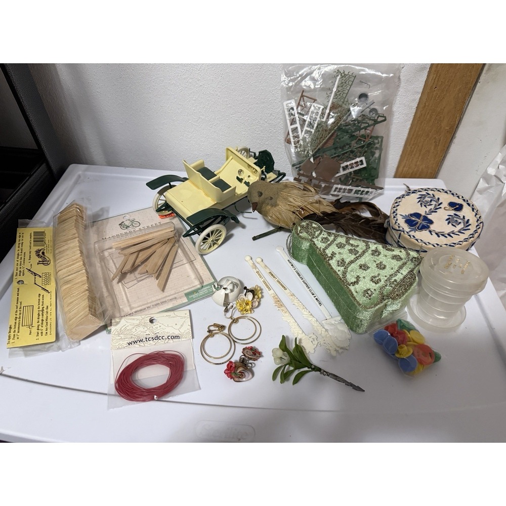 Trinket Lot Junk Drawer Crafts Car